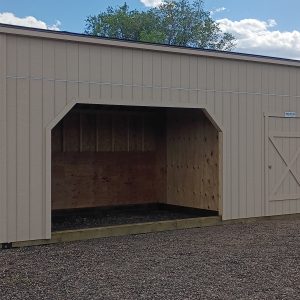 Horse Shelter with a Tack Room
