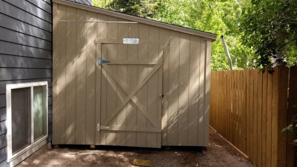 Lean-To Style Wood Storage Sheds