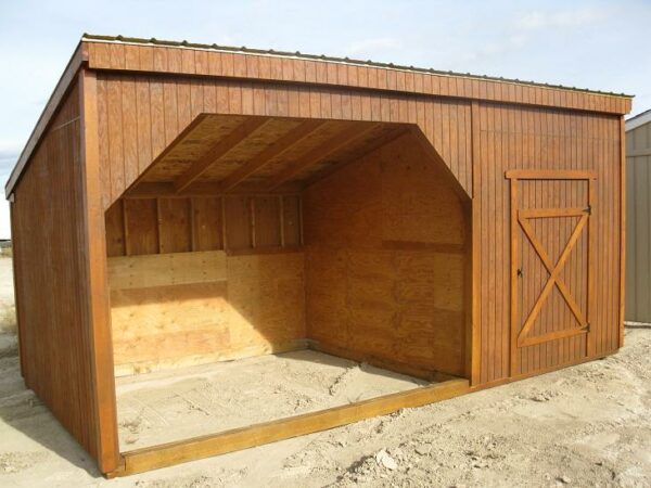 Horse Shelter with Tack Room