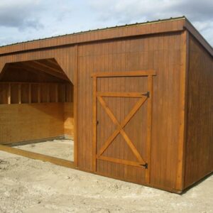Portable Horse Shelter with Tack Room