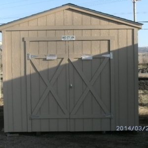 8′ x 12′ Ranch style wood shed's feature image