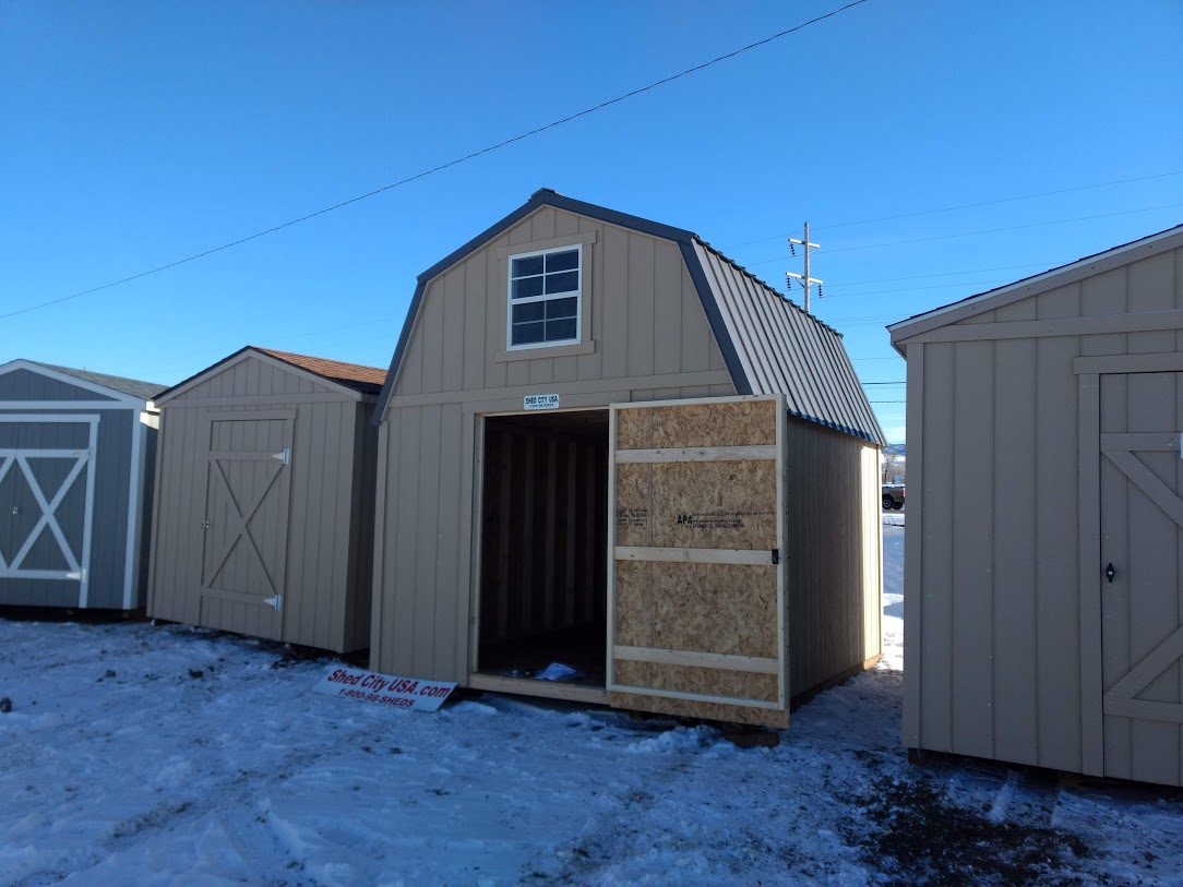 10' x 12' loft style wood shed - sold - shed city usa