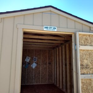 8 x 12 Ranch Style Wood Shed