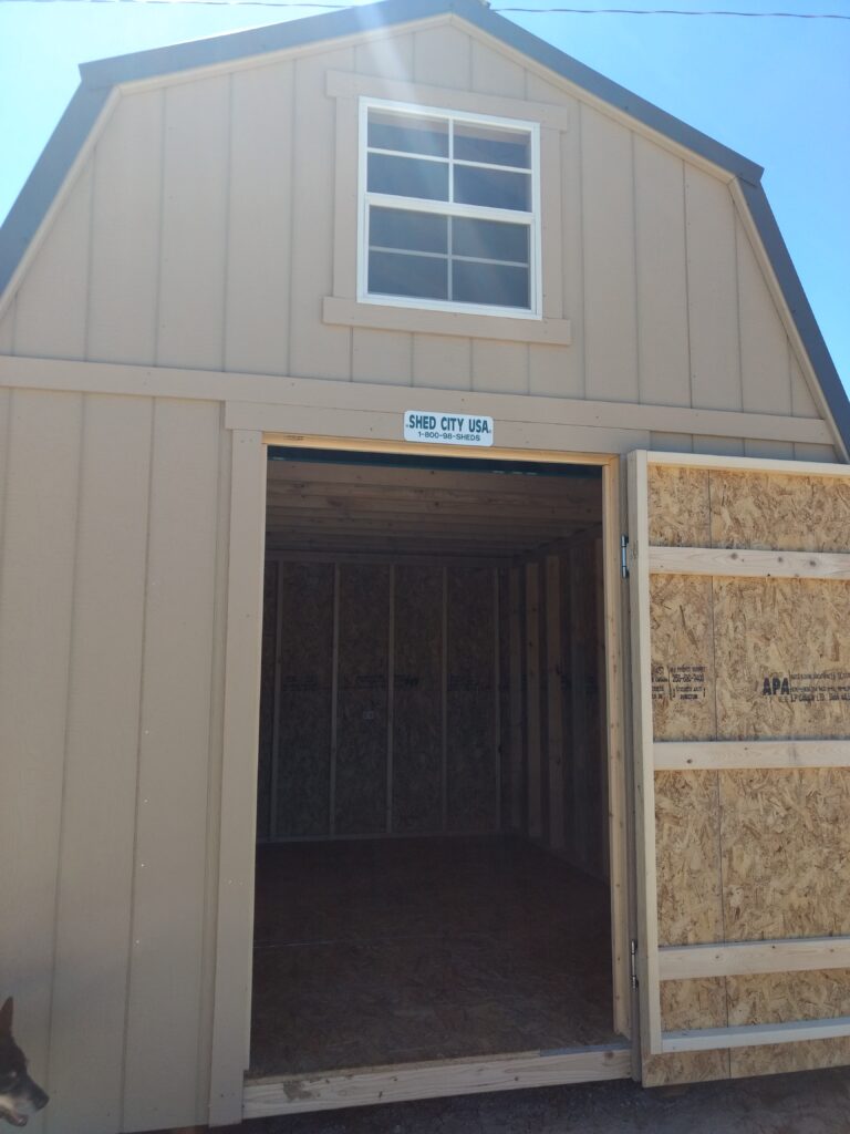10' x 12' loft style wood shed - sold - shed city usa