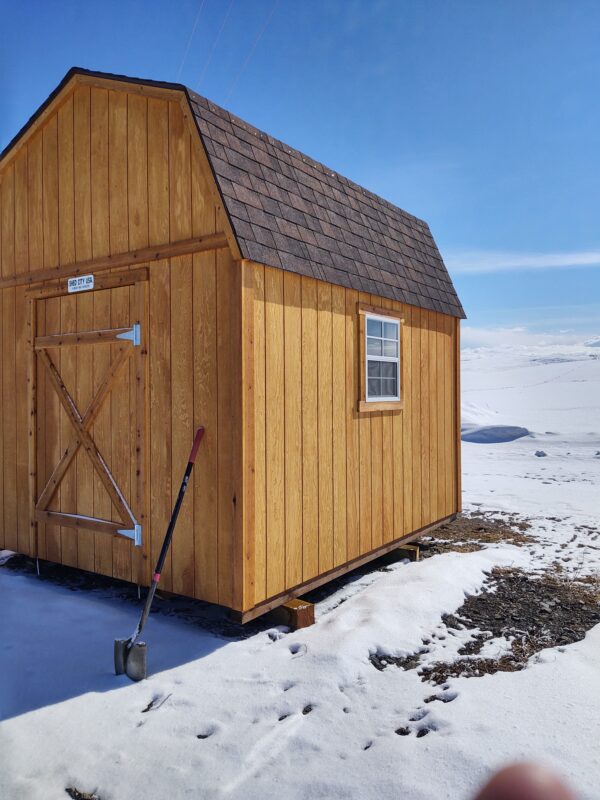 10 x 12 Loft with T-111 and Window on the right wall