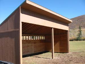 Permanent Horse Shelter