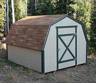 Barn Style Wood Storage Sheds