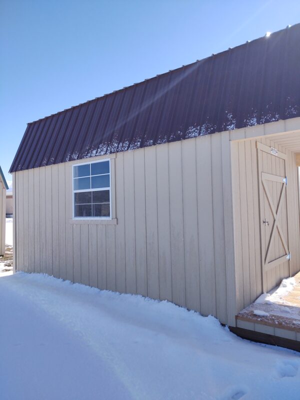 Shed with a deck