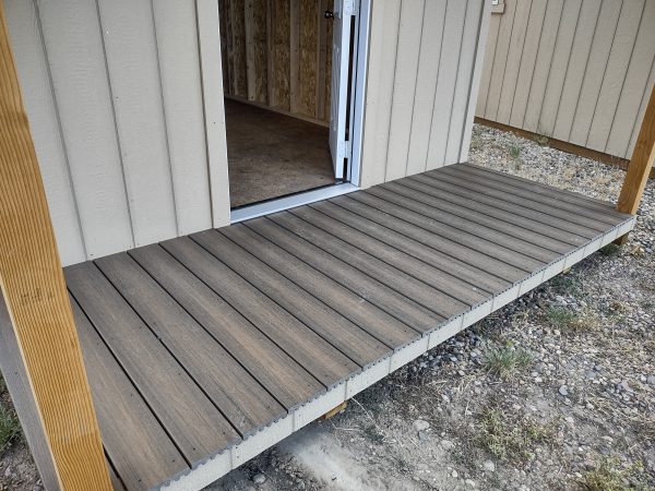 10' x 20' Loft Style Wood Storage Sheds With a 4 ft. Deck and Brown Metal roof. In Craig. On Sale. - Image 15