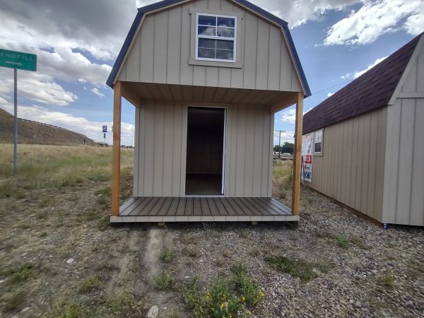 10' x 20' Loft Style Wood Storage Sheds With a 4 ft. Deck and Brown Metal roof. In Craig. On Sale. - Image 16