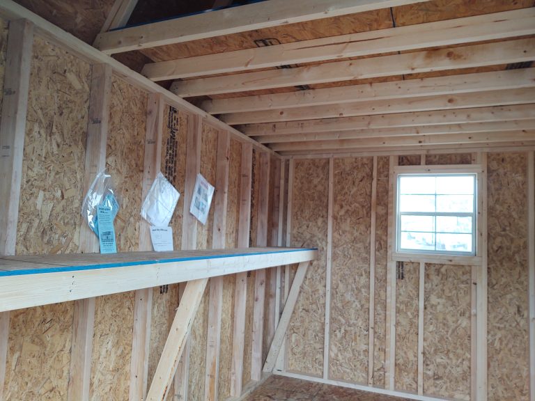 Loft Style inside with a shelf and window