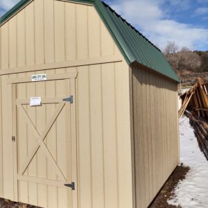 Loft Style with 4' door and Green Metal Roof
