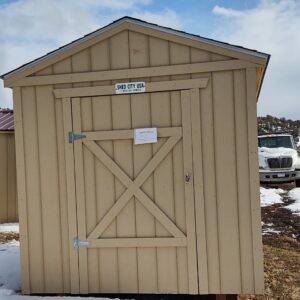 8′ x 14′ Ranch style wood shed.  In Craig. On Sale's feature image