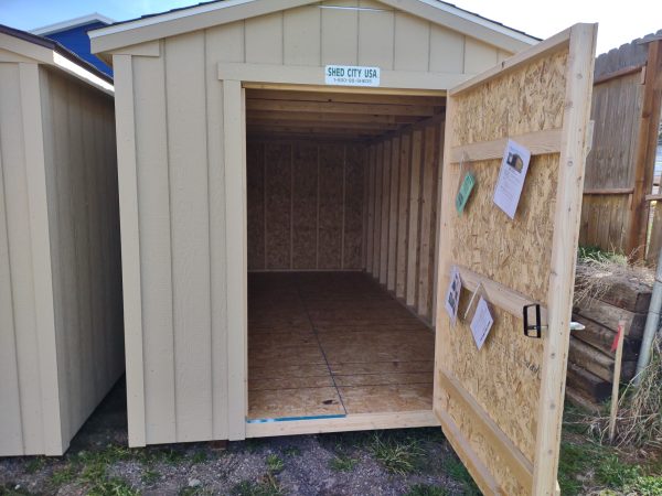 8x16 Ranch Style Wood Shed