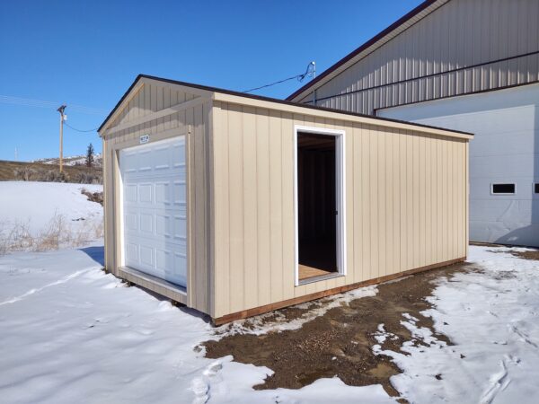 Garage with Man Door on the Right Wall