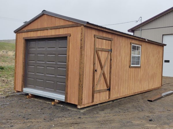 12x24 Garage with T-111 Siding